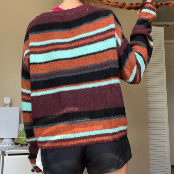Multicolored striped soft sweater - Picture 2 of 4